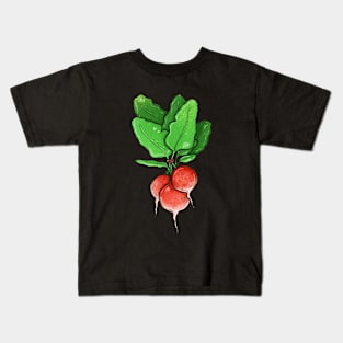 Radish: The Veggie That's Good for Your Heart Kids T-Shirt